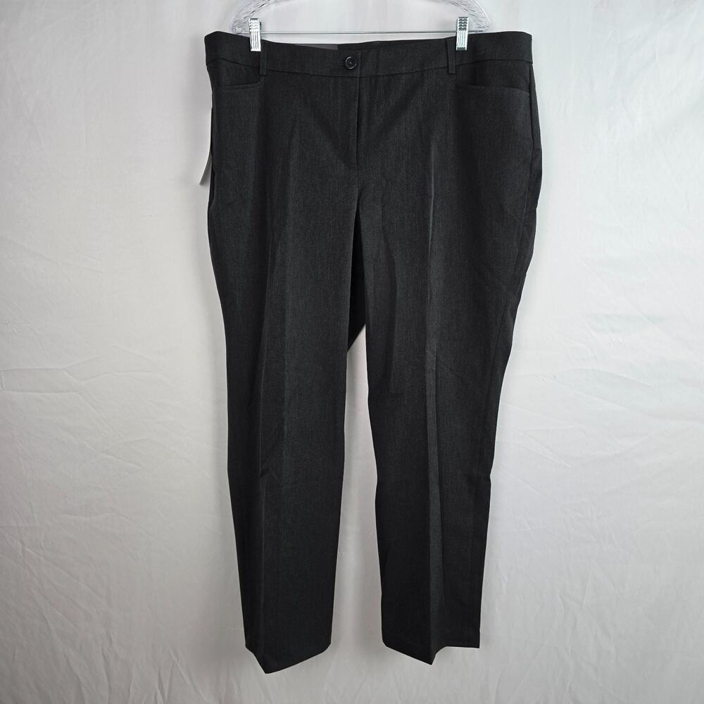 Hilary Radley Straight Pants Slacks Women's 20x 32*** Charcoal NWT